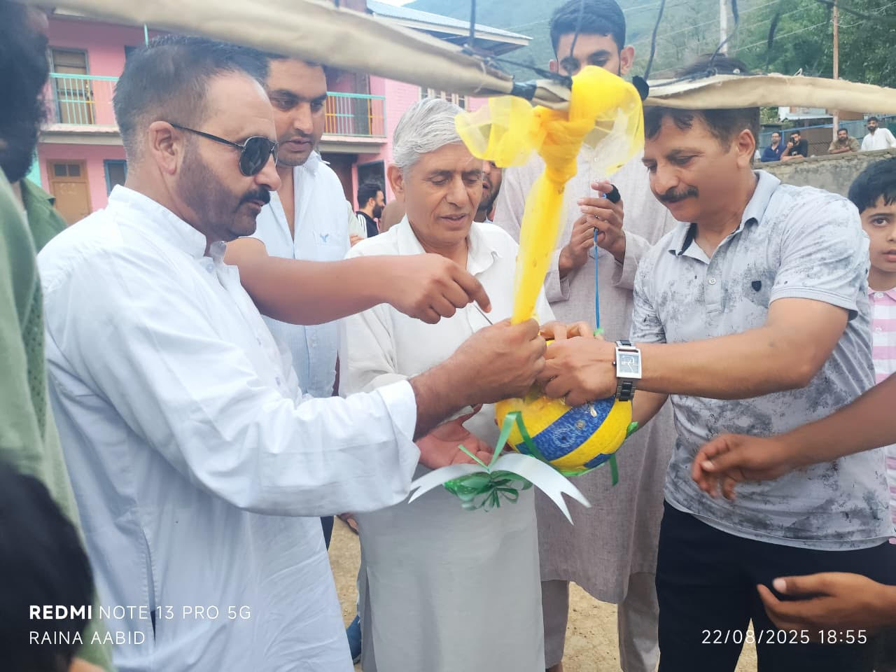 MLA Bandipora inaugurates Sultania Volleyball Tournament in Gundpora